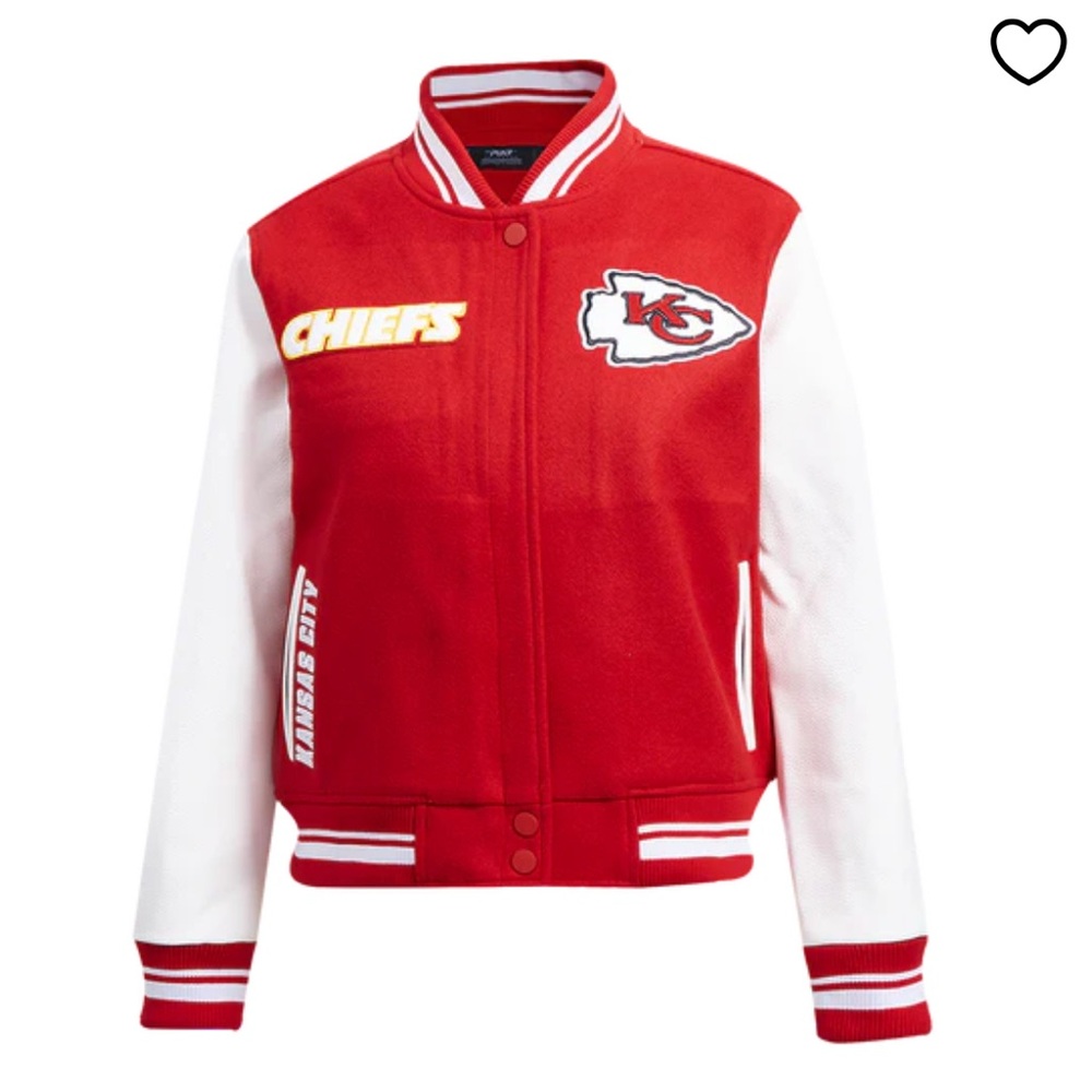 NFL KANSAS CITY CHIEFS RETRO CLASSIC WOMEN'S RIB WOOL VARSITY JACKET